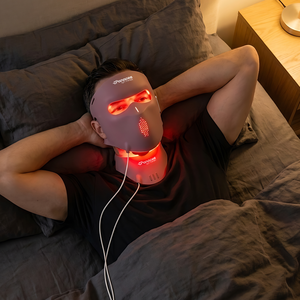 Aurora LED Face Mask + Décolleté – Red & Near-infrared Light Therapy