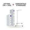 ATP Pro Combo Set: ATP Pro 700 en 1500 panelen plus horizontale standaard op wielen