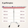 ATP Pro Combo Set: 700 en 1500 paneel horizontaal naast elkaar op de standaard, 8 golflengtes van 590 tot 1072 nm