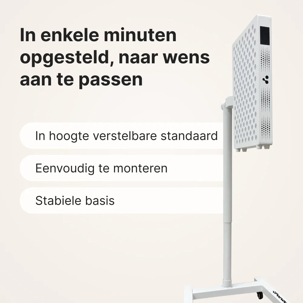 ATP Pro Essential Set: 700 paneel op de standaard, in hoogte verstelbaar, eenvoudig te monteren, stabiele basis