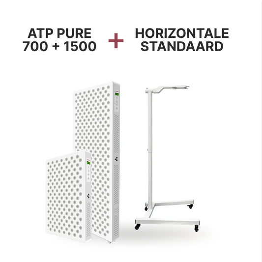 ATP Pure Combo Set: ATP Pure 700 en ATP Pure 1500 paneel plus horizontale verrijdbare standaard