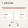 ATP Pure Duo Set: twee 1500 panelen horizontaal naast elkaar op de standaard, 4 golflengtes van 630, 660, 810 en 850 nm