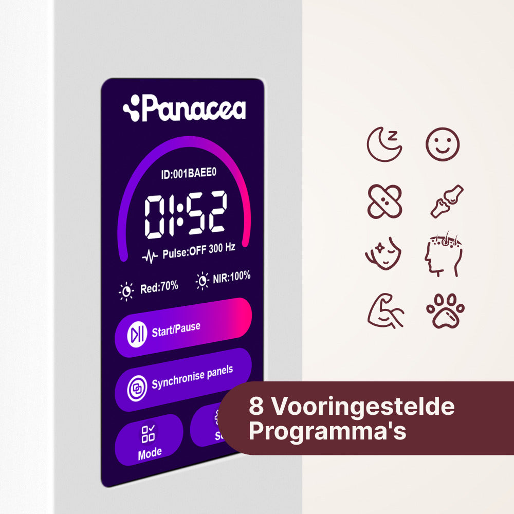 ATP Pro 350 aanraakscherm met timer, pulsfunctie en 8 vooringestelde programma's