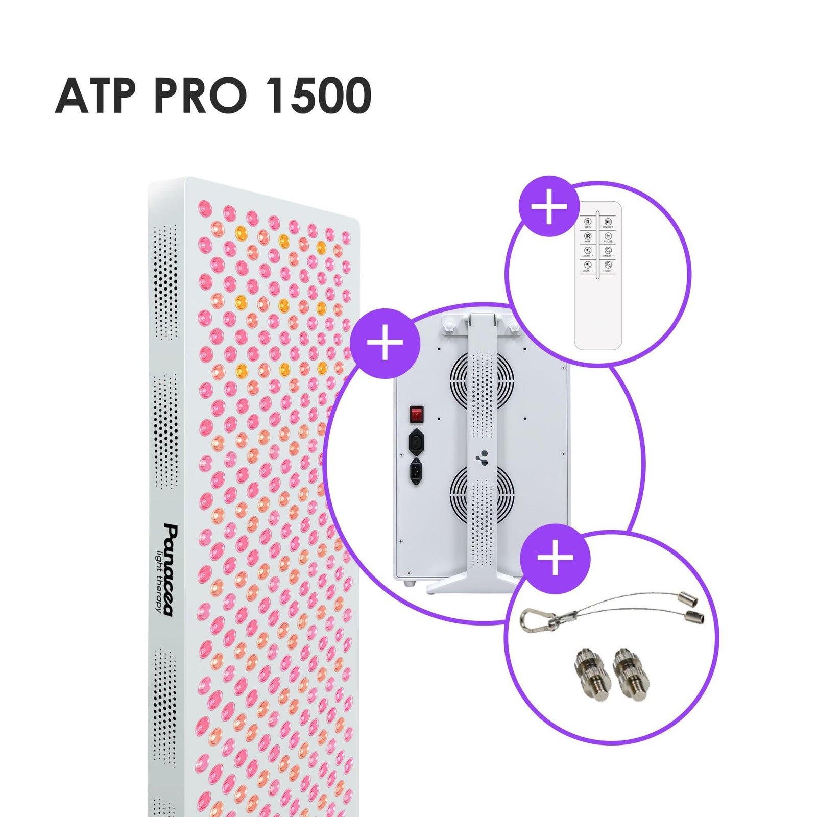 Panacea ATP Pro 1500 – Professioneel Rood- en Infrarood Lichttherapie Paneel.