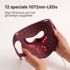 Binnenkant van het Panacea LED Masker + Hals & Décolleté: 12 speciale 1072 nm-LED's voor het gevoelige ooggebied