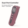 Dual-port afstandsbediening voor het Panacea LED Masker + Hals & Décolleté, met display en drie knoppen