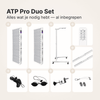 ATP Pro Duo Set: 2 x ATP Pro 1500 + Standaard & koppelstuk