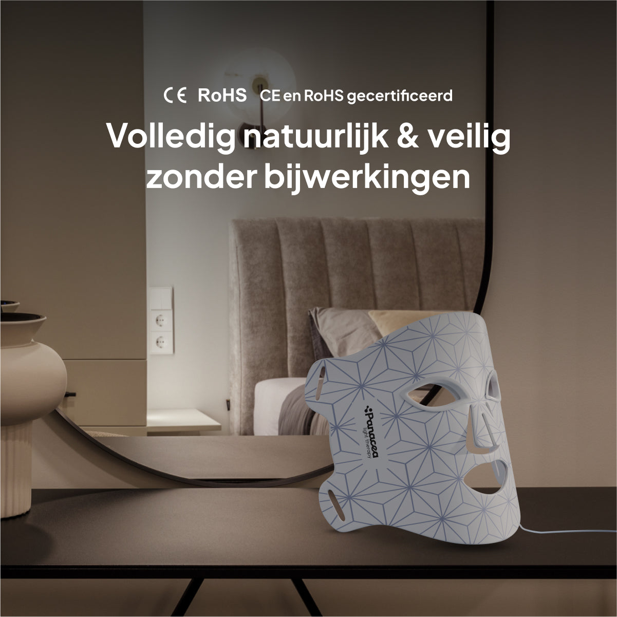 LED Face Mask Rood Lichttherapie Gezichtsmasker