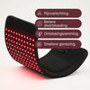 Gebogen TheraFlex bedrade riem met de rode LED's aan