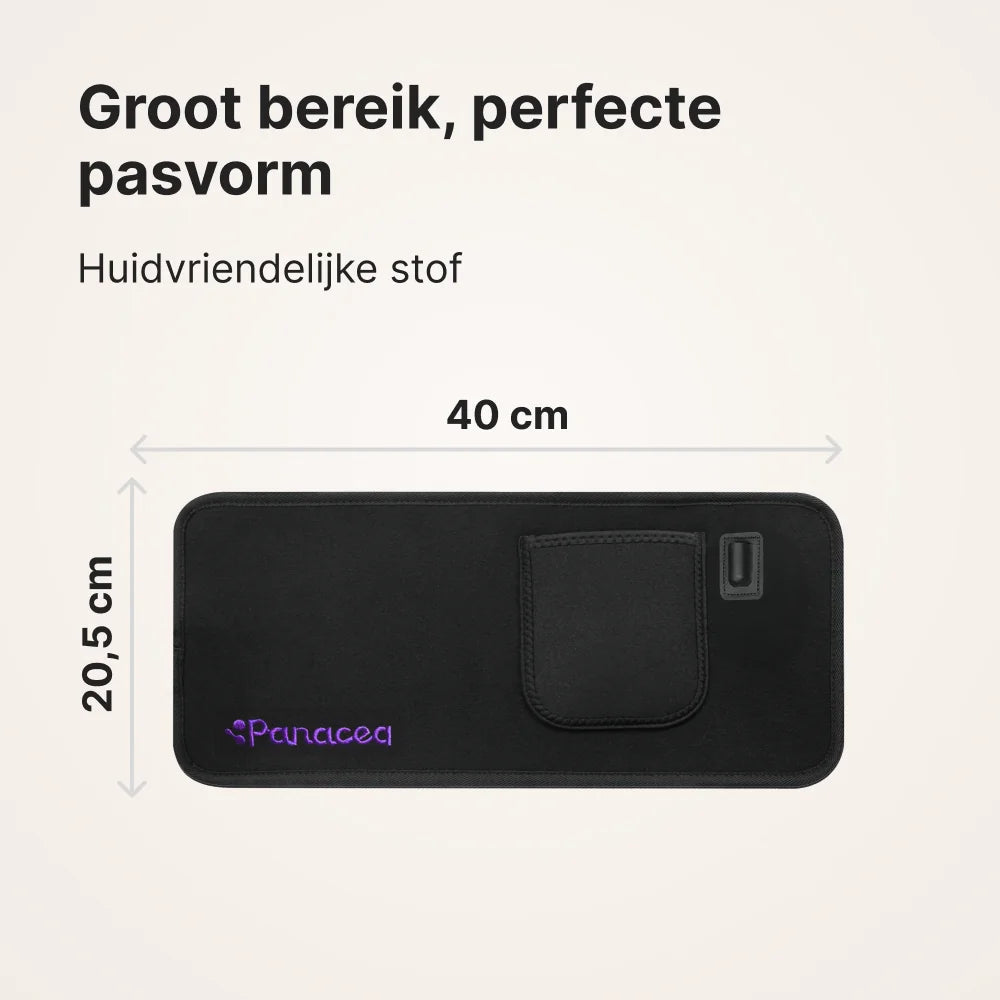 TheraFlex bedrade riem: groot bereik van 40 bij 20,5 cm en huidvriendelijke stof