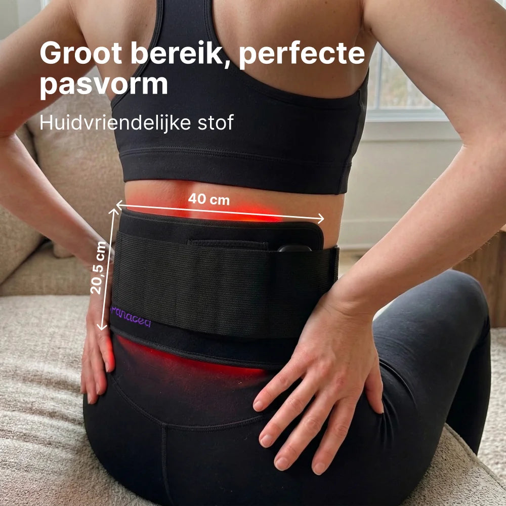 TheraFlex riem om de onderrug van een vrouw: groot bereik van 40 bij 20,5 cm en huidvriendelijke stof