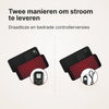 TheraFlex riem in twee uitvoeringen: met draadloze controller op batterij of met bedrade controller