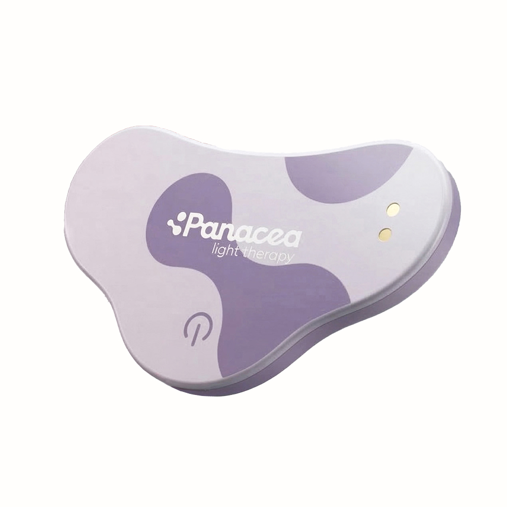 Eye Recovery Patch: lila ooglichtpatch van Panacea Light Therapy met aan-uitknop