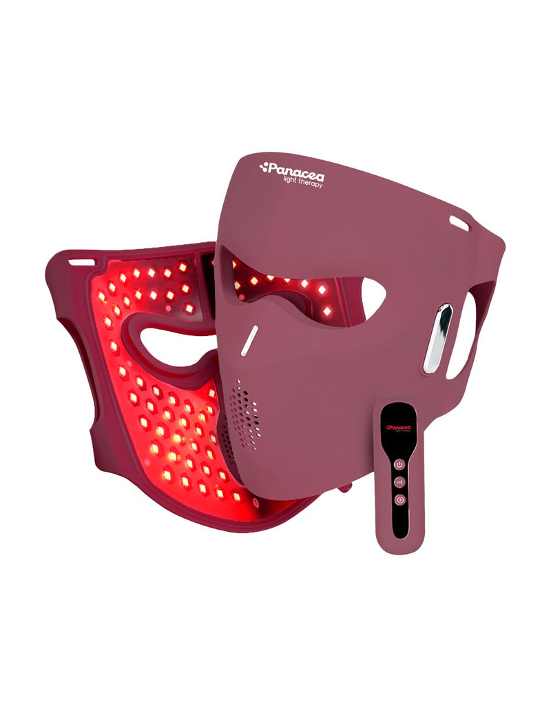 The Panacea LED Mask with the controller