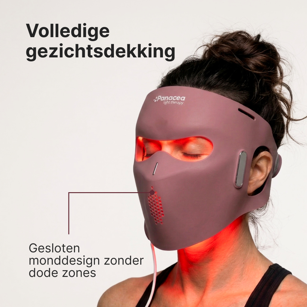 Aurora LED Gezichtsmasker + Décolleté – Rood & Nabij-infrarood Lichttherapie