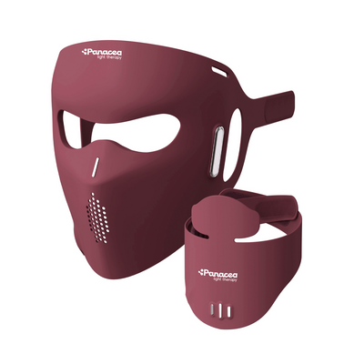Aurora LED Gezichtsmasker + Décolleté – Rood & Nabij-infrarood Lichttherapie